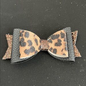 Animal Leopard Print Hair Bow